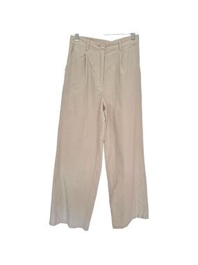 Princess Polly High Rise Wide Leg Pants Lightweight Stretch Cotton Women's Sz 4